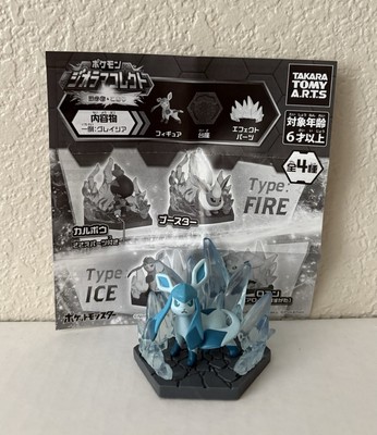 Pokemon Diorama Collect Fire And Ice Glaceon Figure Takara Tomy New