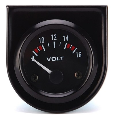 12V Voltmeter Gauge 2'' 52mm Volt Voltage Meter Universal Pointer... 