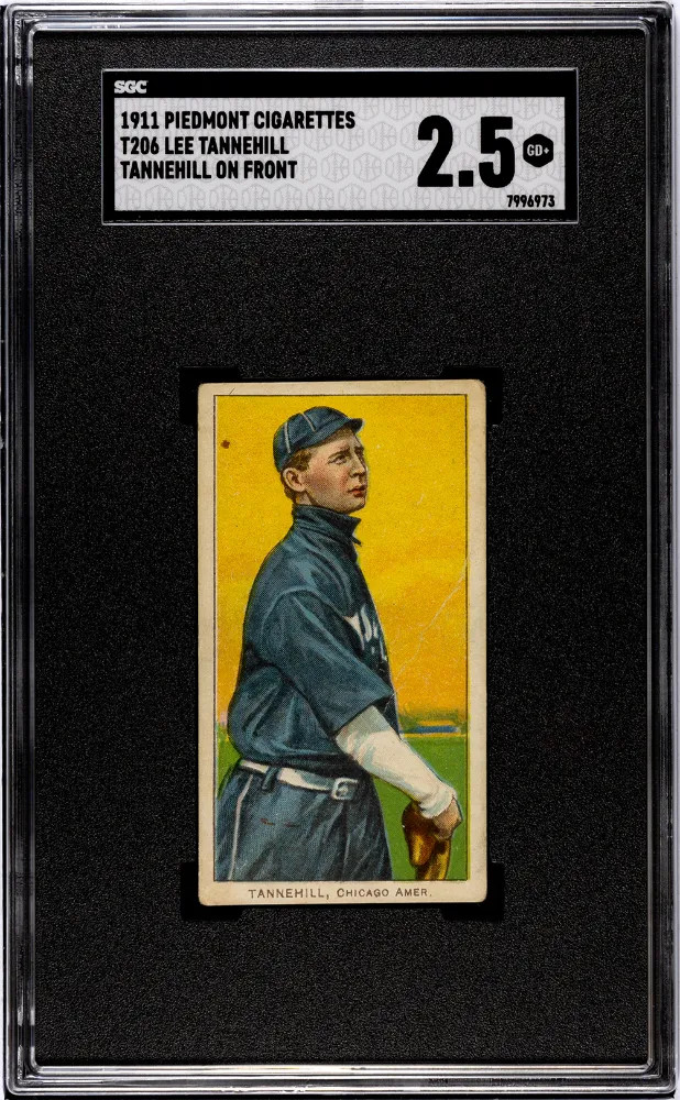 1911 Piedmont Cigarettes (T206) Lee Tannehill Tannehill Front SGC 2.5