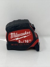 Milwaukee Premium Wide Blade Tape Measure 5m/16ft (Width 33mm), 5 m 