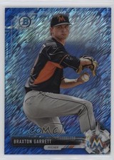 2017 Bowman Chrome Prospects Blue Shimmer Refractor Braxton Garrett #BCP33 1i72