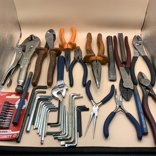 Lot Of Heavily Used Hand Tools All Working Condition Klein Vise Grips etc