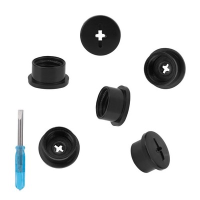 6pcs Football Helmet Bladder Valve Screws for Riddell Speedflex and black 