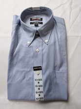 Kirkland Signature Men's Traditional Fit Non-Iron Dress Shirt BL1 Blue Medium