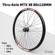 Asse passante 20mm x 110mm Ebike MTX bici da strada ruota anteriore 26"/27,5"/29" MTB Trail