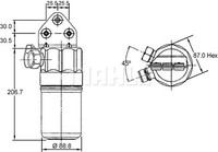 Mahle AD 187 000S Trockner, Klimaanlage FüR Audi A6 C5 Avant (4B5)