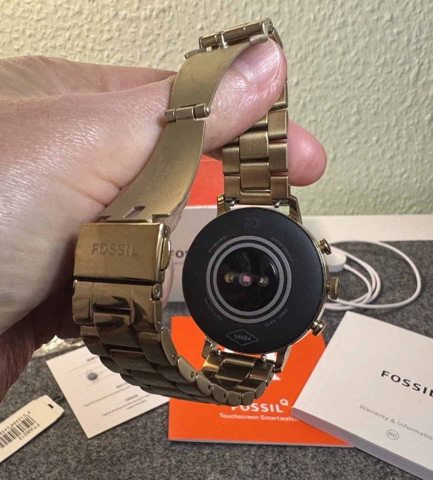 Fossil Q Smartwatch Venture HR FTW6012 Gold Edelstahl Android iOS Wear OS GPSNFC - Bild 4 von 4