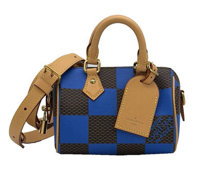 Louis Vuitton Speedy 18 Damier Pop Blue Shoulder Bag