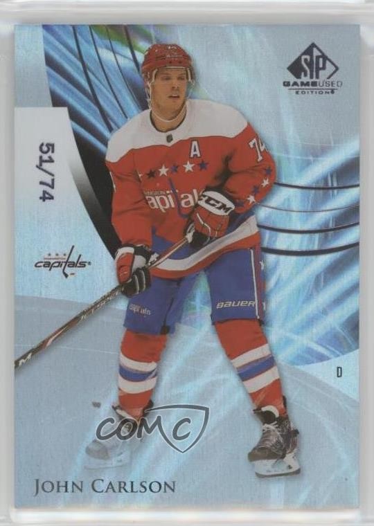 2020-21 Upper Deck SP Game Used 51/74 John Carlson #68 15ok