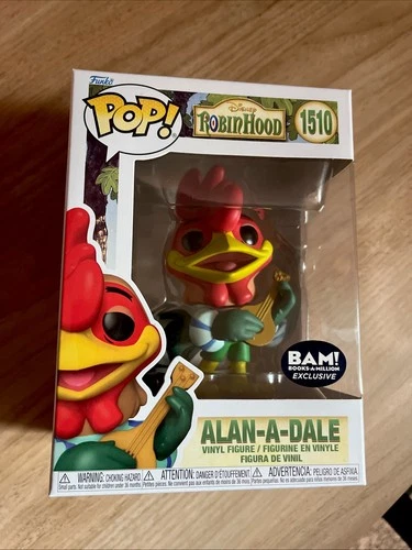 Funko Pop! Alan-A-Dale 1510 Disney Robin Hood Books A Millon Exclusive