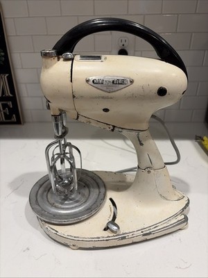 Hamilton Beach Mixer Model G White Tested White Paint Tested Works 1950 s Era