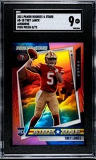 2021 Panini Rookies & Stars Trey Lance RC Pink Prizm /75 Airborne SGC 9 Mint 