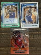 2024-25 Adem Bona Rated Rookie Auto /25, Obsidian FOTL /16, & Silver Prizm 76ers