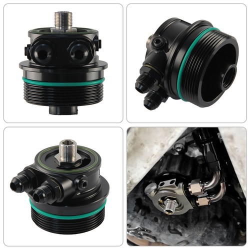 14 Row AN8 Engine Oil Cooler Kit For Toyota 1GR 2GR 3GR 5GR 8AR Reiz Cruiser - Picture 9 of 11