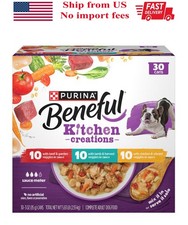 Purina Beneful Kitchen Creations Wet Dog Food, Variety Pack, 30 Cans 3 oz