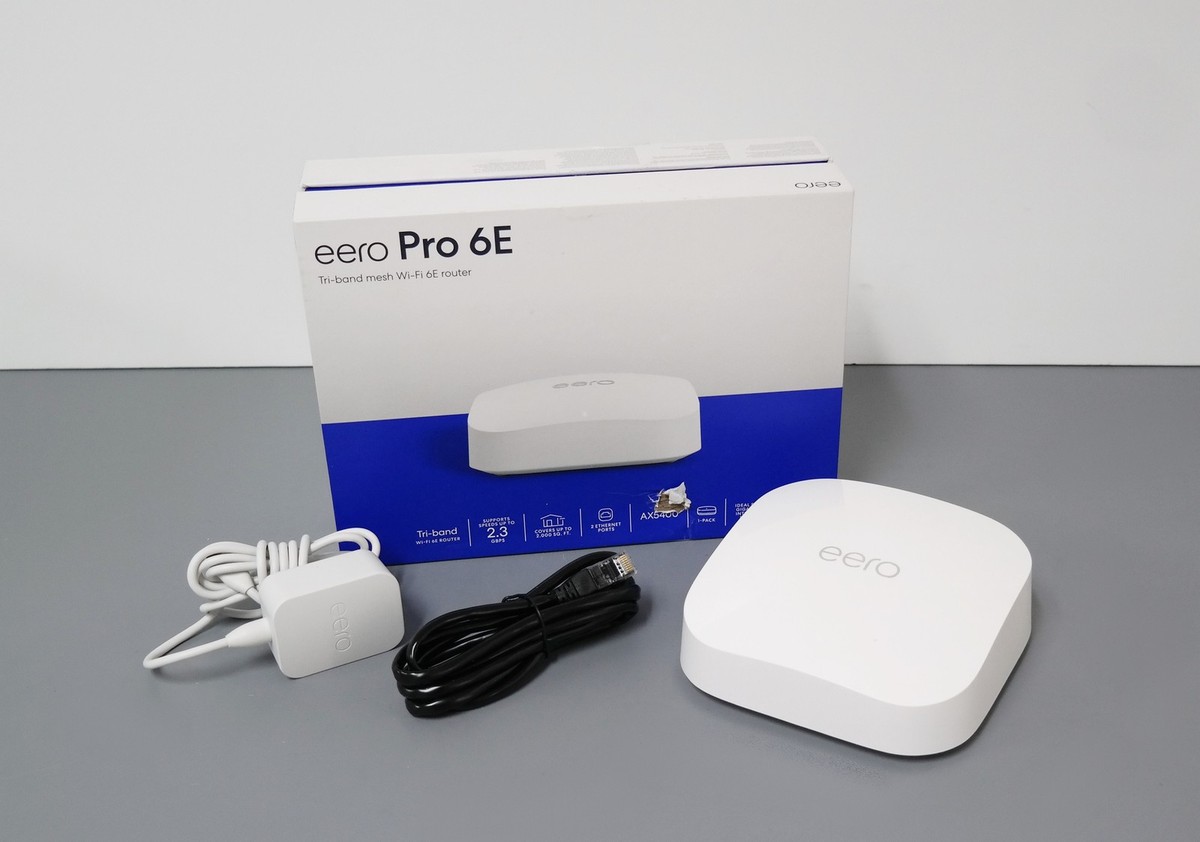 eero Pro 6E Tri-Band AXE5400 Wi-Fi 6E Mesh Router - White