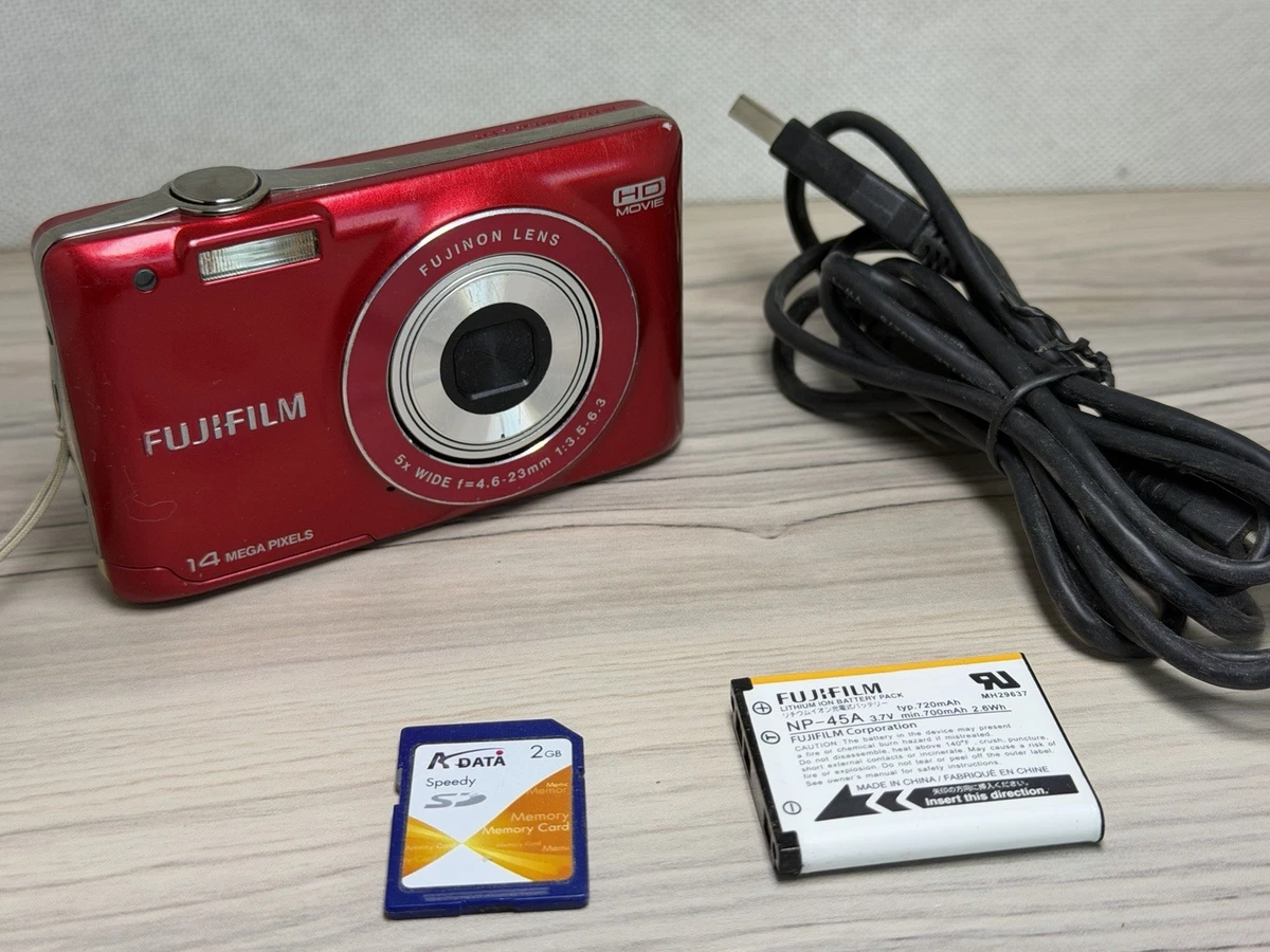 Fujifilm JX500 Red 14 MP 5x Wide Digital Camera TESTED Works | eBay