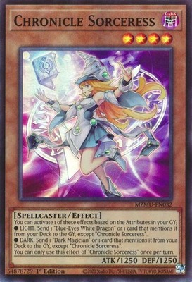 3x Chronicle Sorceress Super Rare MZMU-EN032 NM Maze of Muertos playset
