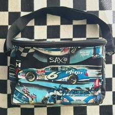 Nascar Vintage Cooler Bag Mark Martin Pfizer Racing #6 Lunch Tote 9x7 Zip Close