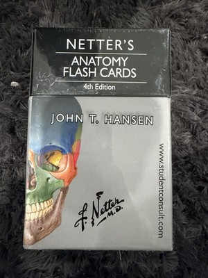 Netters Anatomy Flash Cards 4th Edition Full Color Illustration.  Brand New