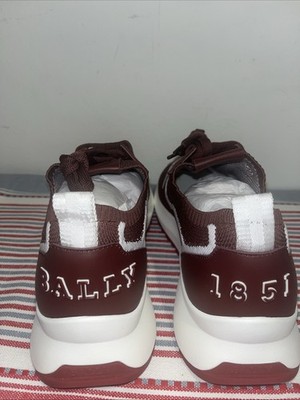 Bally Davyn 6300450 Men's Heritage Red & White Mesh Sneakers MSRP $620