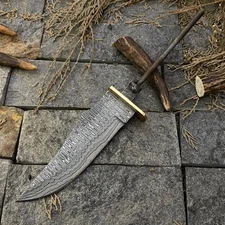 Custom Hand Forged Damascus Steel Rat Tail Blank Blade Knife Making Supplies