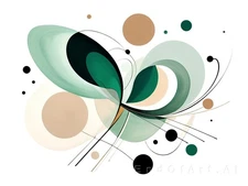 Geometric Abstraction Geometric Flow Abstract Canvas Wall Art Picture