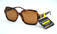 Foster Grant FGLP 21 05 Womens Brown Tortoise Shell POLARIZED Sunglasses 100 UV