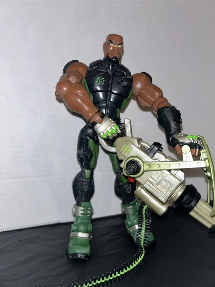 Hasbro Gi Joe Sigma 6 2006 figura de acción de alta resistencia rara con taquilla Foto 2 de 4