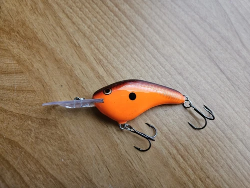 Rapala DT Flat DTF-7 Crankbait, RCW RED CRAWDAD 