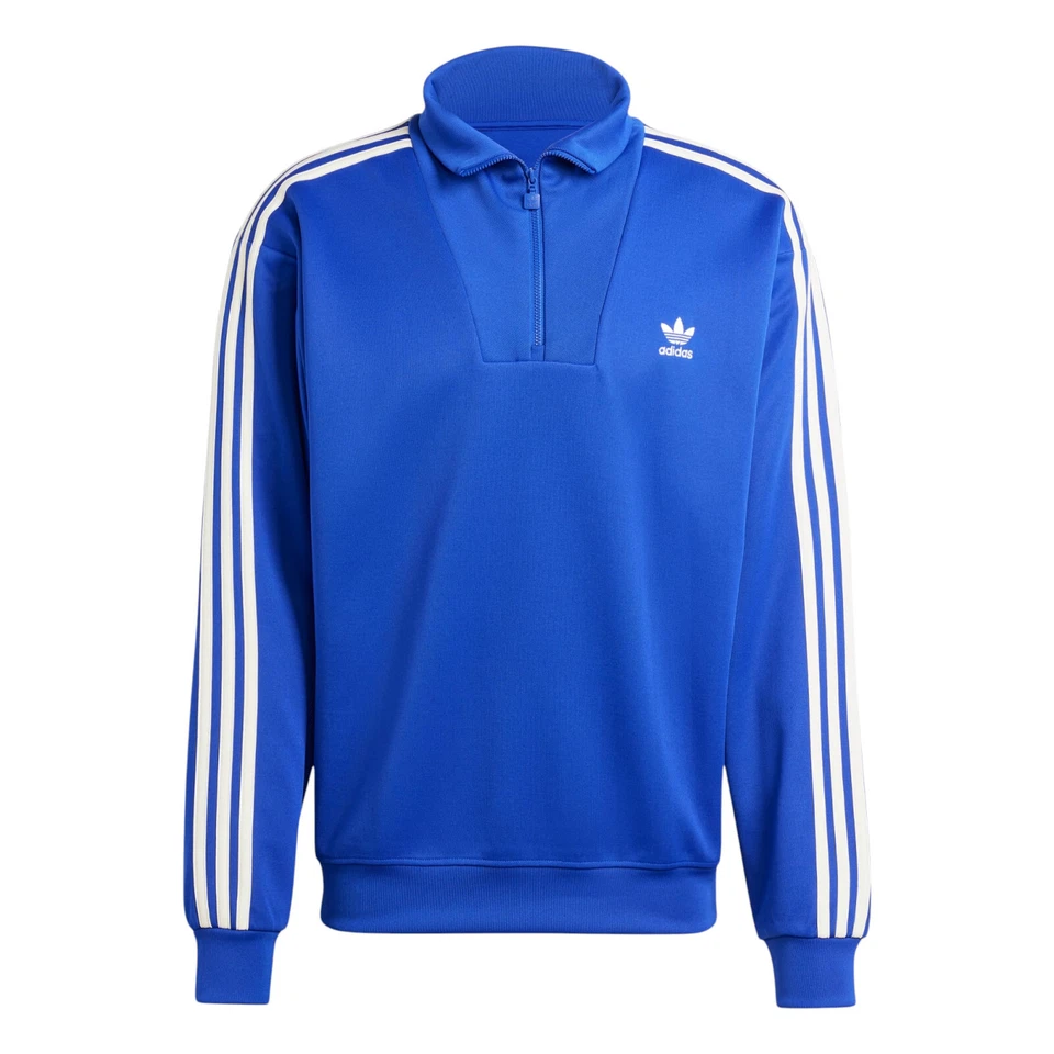 Chaqueta Top Para Hombre Adidas Originales Azul Lúcido Adicolor Cuello Embudo Nueva Foto 2 de 4