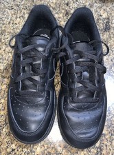 Nike Force 1 Low Triple Black Sneakers Boys Size 2.5Y DH2925-001
