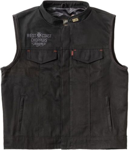 WCC West Coast Choppers Herren Weste Collab 131/2 Canvas Riding Vest WCCJS163ZW - Bild 7 von 36