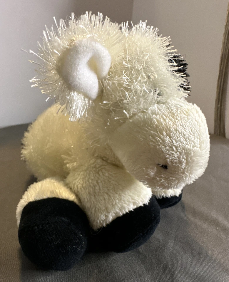 Ganz Webkinz black and white Cow. HS003 . No Code frizzy LIL KINZ - Image 2 of 4