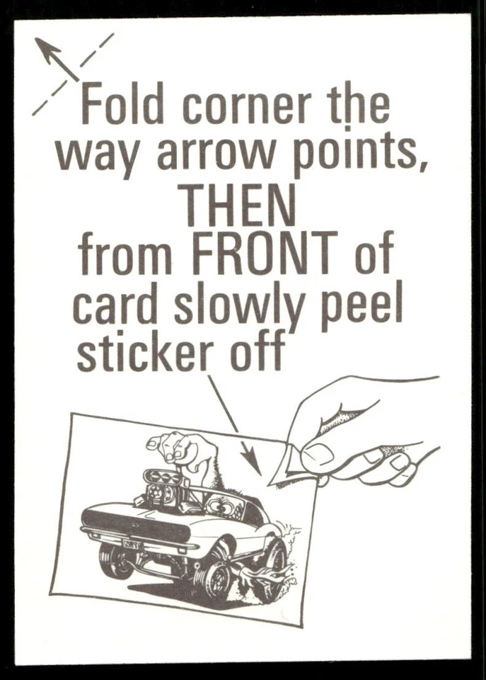 Tarjeta adhesiva High Karate 1969-73 Donruss Odd Rods #50 (NM) Foto 2 de 2