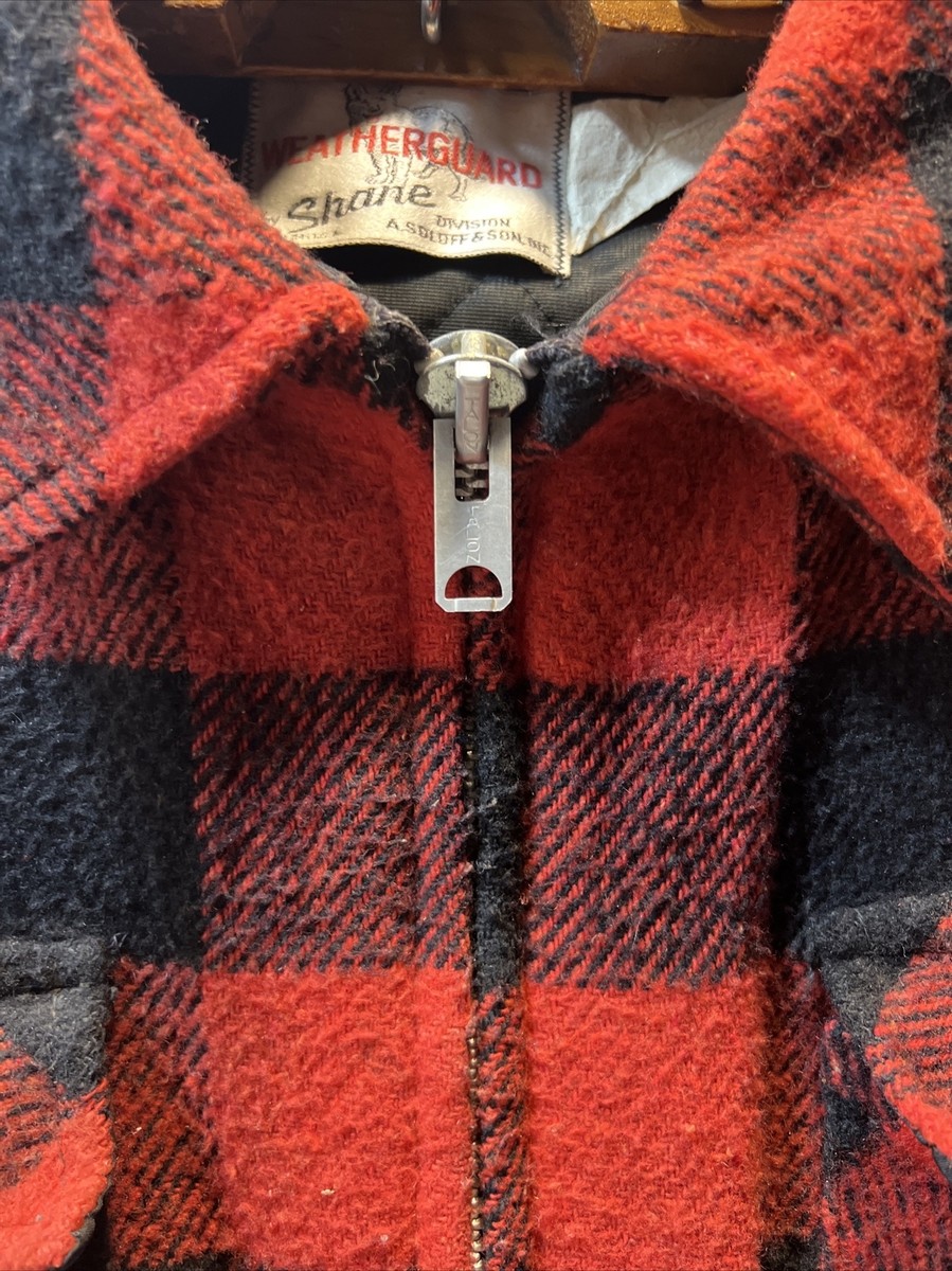 70s WEATHERGUARD by SHANE　バッファローチェックusa製 Vintage 70s Weatherguard by Shane Flannel Jacket Red Buffalo