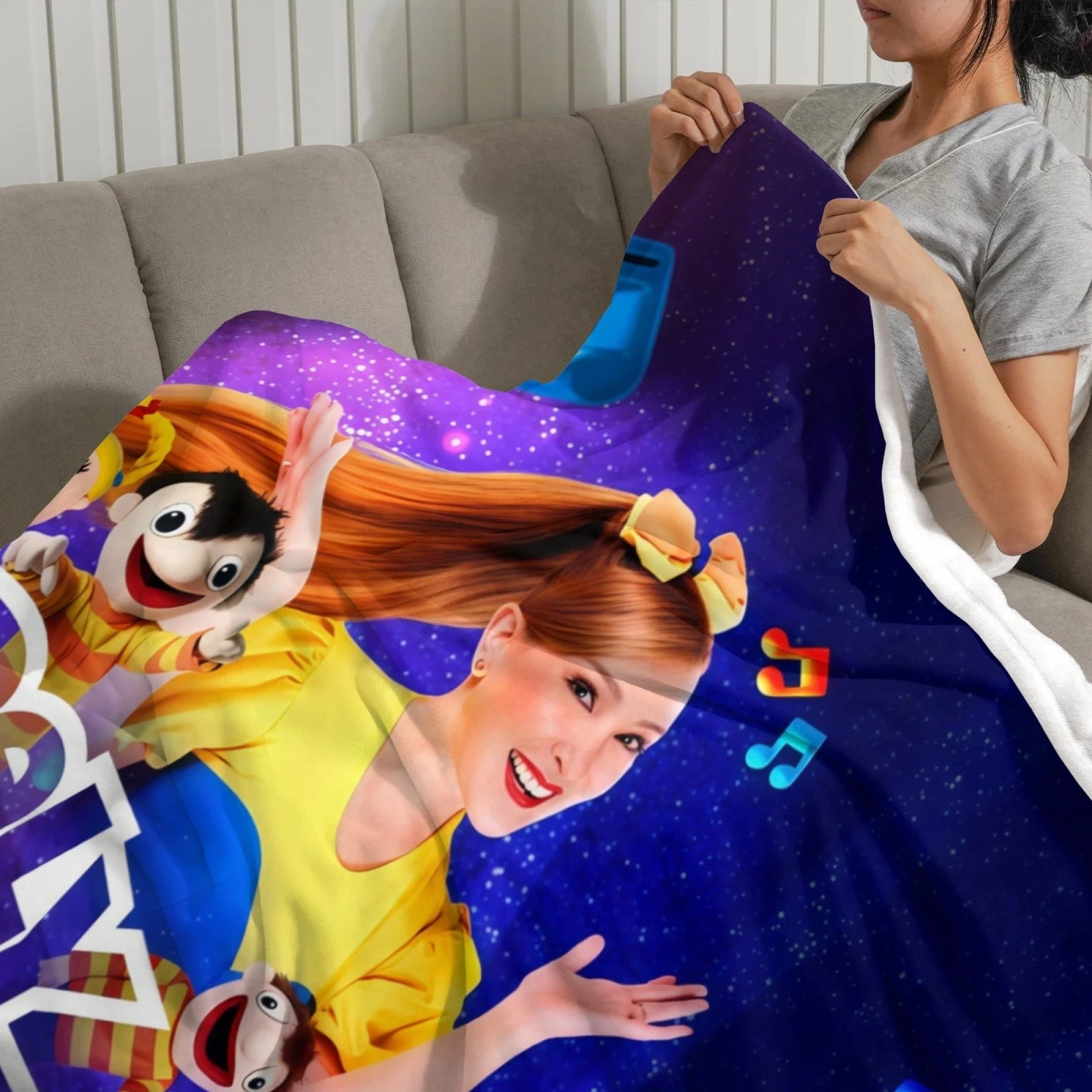 Bely Y Beto Super Soft Fleece Blanket for Bed, Sofa, Office, 3D Print, Birthday Gift