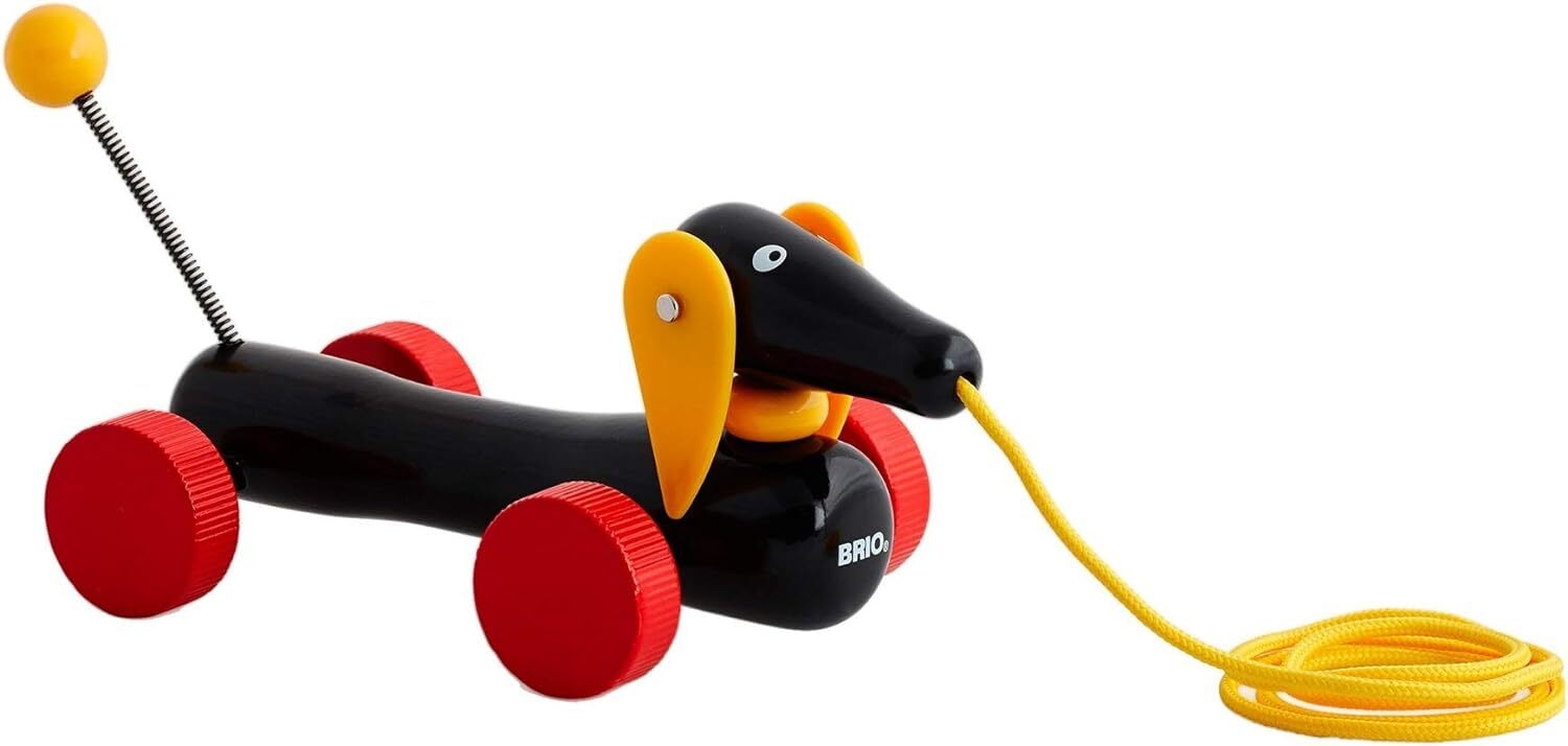BRIO Infant Toddler - Собака-сосиска из таксы которая тянет за собой игрушки для малышей в возрасте от 12 лет 13490₽