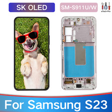 Lavender For Samsung Galaxy S23 S911U/W OLED Display Screen Assembly Replacement