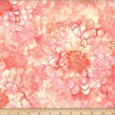 Hoffman Batiks Fabric - Bali Batik - Apricot Dahlia W2576-198