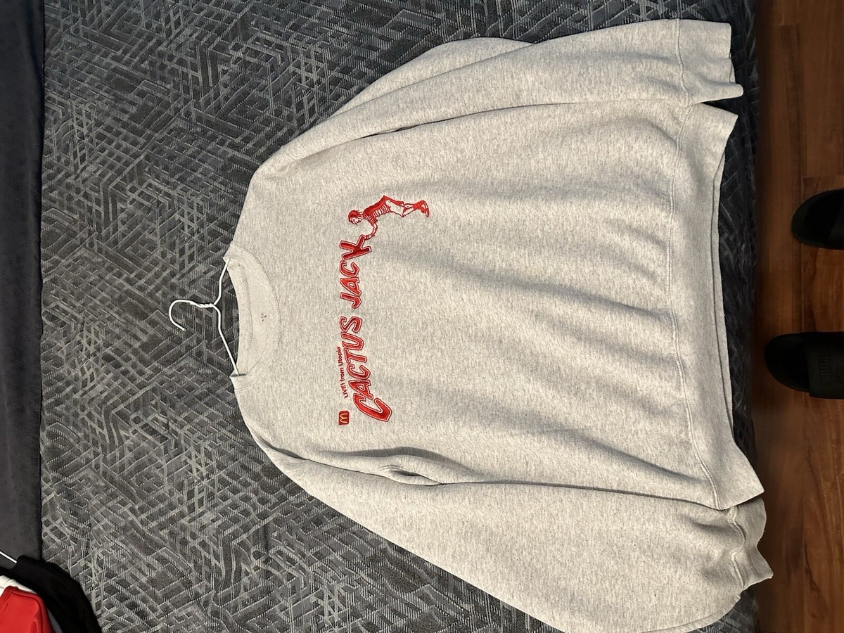 人気話題コラボ Travis Scott McDonald Spelling Crewneck White Travis Scott X McDonald's Cactus Jack Spelling Crewneck L | eBay