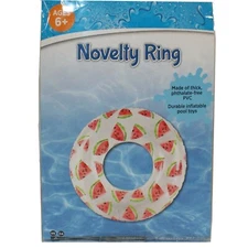 Novelty Pool Floatie Swim Ring Watermelon
