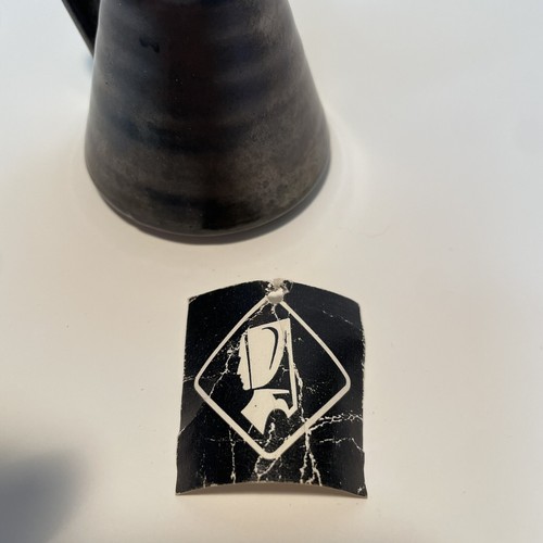 Vintage Prinknash Abbey Redware Pottery Small Pitcher Pewter Glaze England - Picture 8 of 8