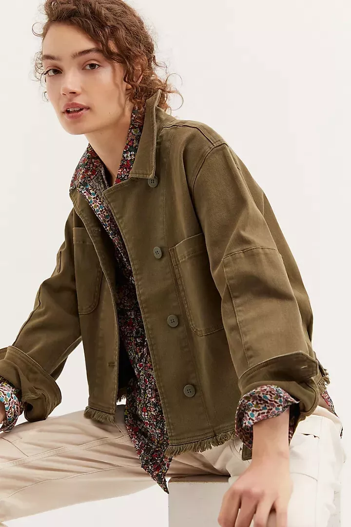new ANTHROPOLOGIE Sanctuary Utility Jacket SIZE M nwt green color