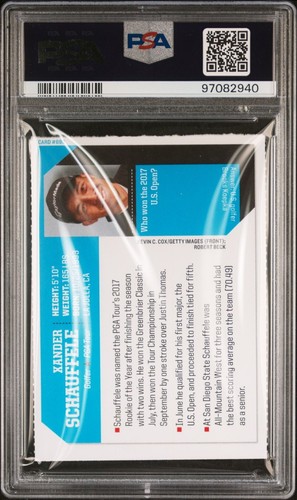 2017 S.I. For Kids Xander Schauffele RC Rookie PSA 8 Pop 5, 1 Higher #690 - Picture 2 of 2