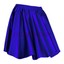Gonna Minisottile Satinata Pieghettata Retro Alta Vita Royal Blu Donna Club S~3XL