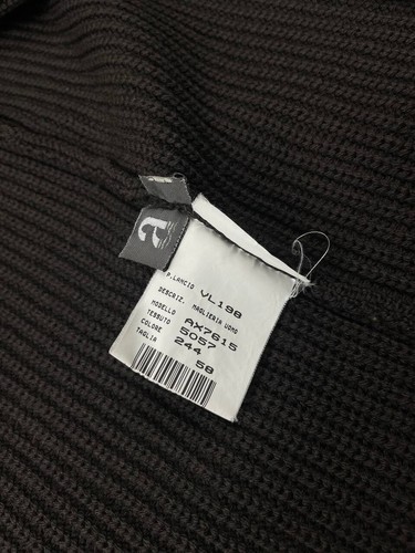 ALLEGRI Milano 100% Wool Mens Sweater 58 XL XXL Brown Made in Italy - Picture 6 of 7