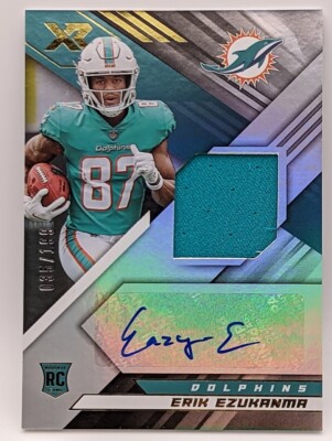 2022 Panini Xr Football Erik Ezukanma Auto Jersey RPA RC /199 Miami Dolphins