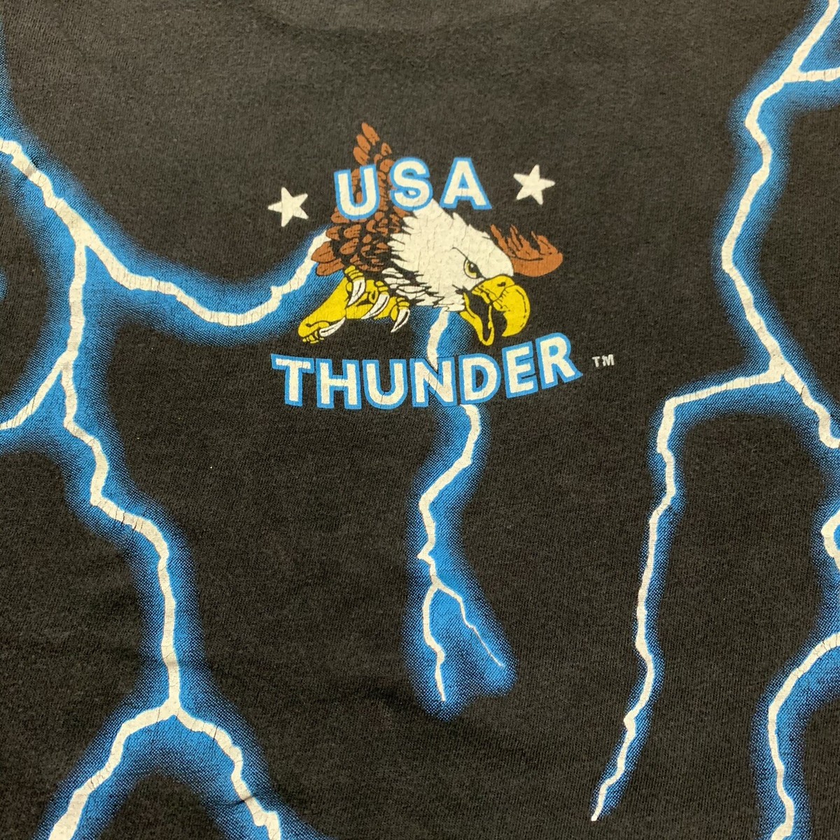 Vintage USA American Thunder Black Panther Cat T Shirt