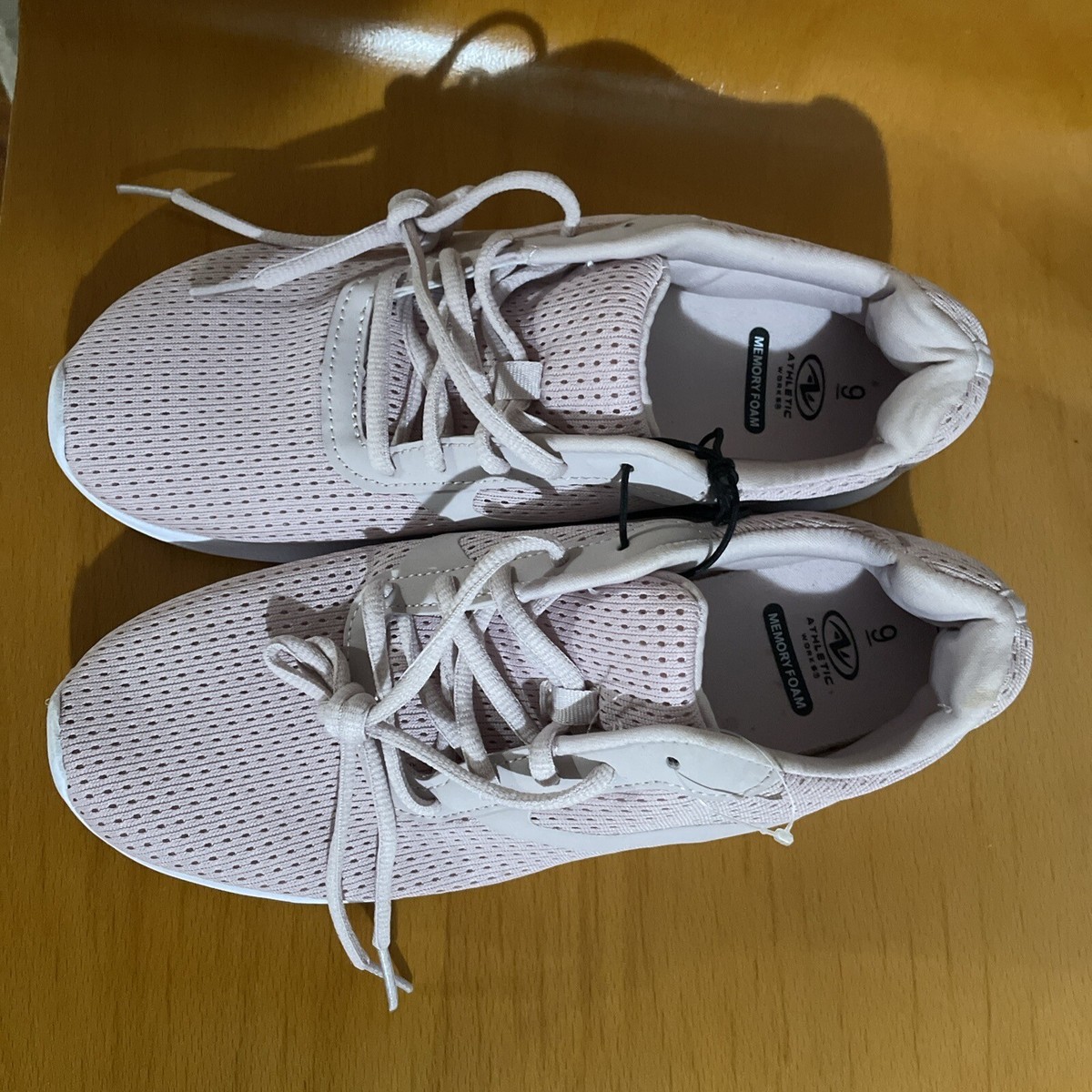 Women Shoes Athletic Works Memory Foam Casual Sneakers Shoes Size